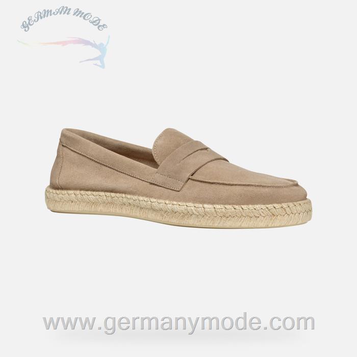 کالج مردانه جی اوکس ایتالیا GEOX WILDLEDERSCHUHE Ostuni Herr Helltaube