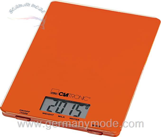 ترازو دیجیتال آشپزخانه کلترونیک آلمان Clatronic KW 3626 Kitchen Scales / orange