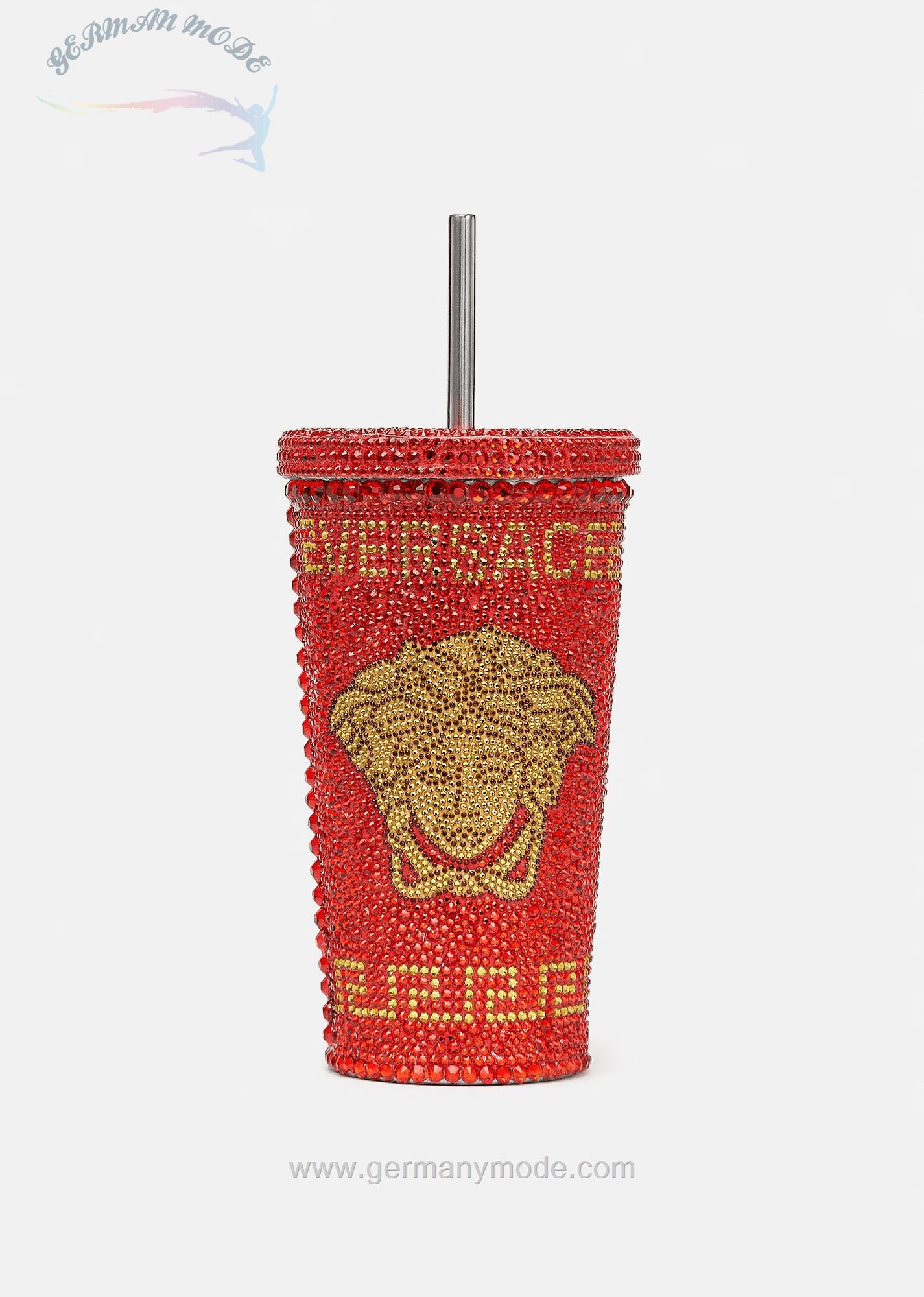 تراول ماگ نی دار نوشیدنی سرد ورساچه ایتالیا VERSACE MEDUSA REISETASSE MIT NIETEN