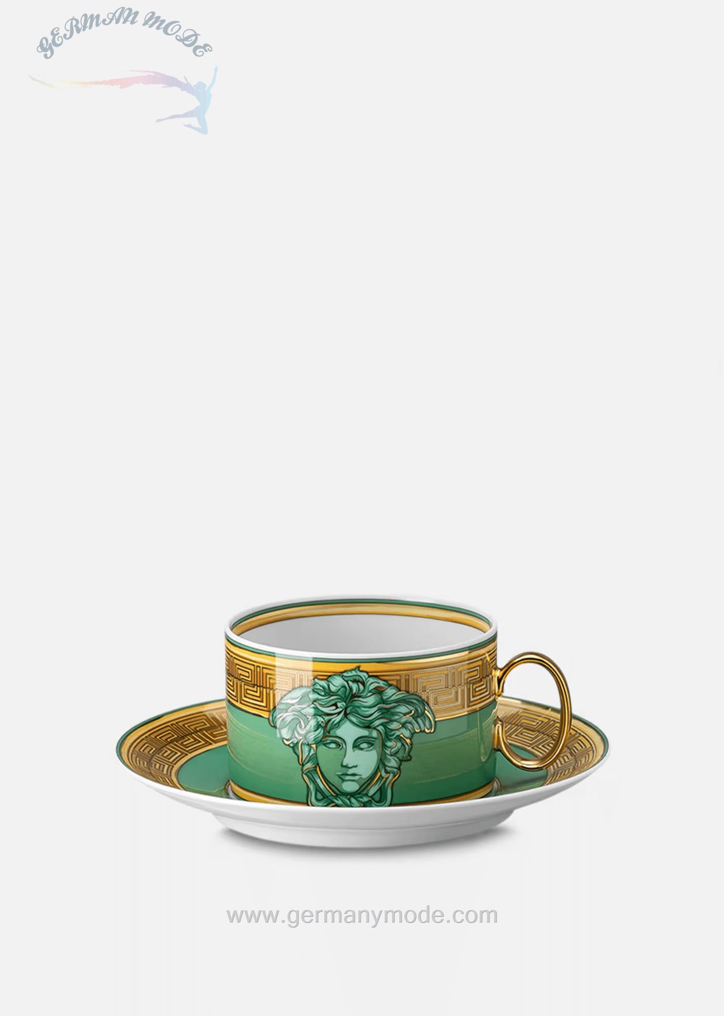 فنجان نعلبکی ورساچه ایتالیا VERSACE MEDUSA AMPLIFIED TASSE UNTERTASSE