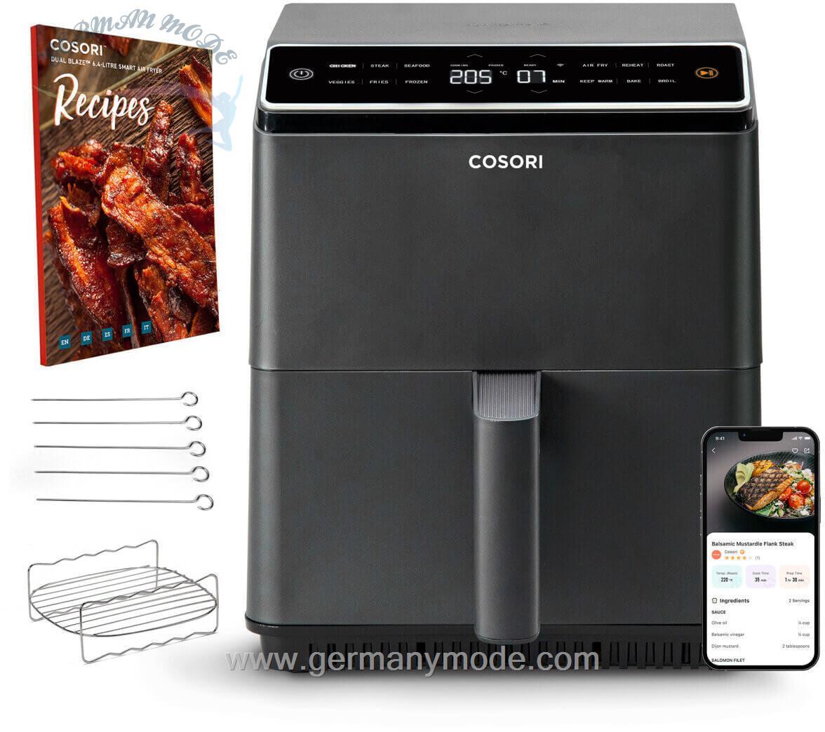 سرخ کن هوای گرم کوسوری آمریکا COSORI CAF-P583S Dual Blaze 6.4L schwarz