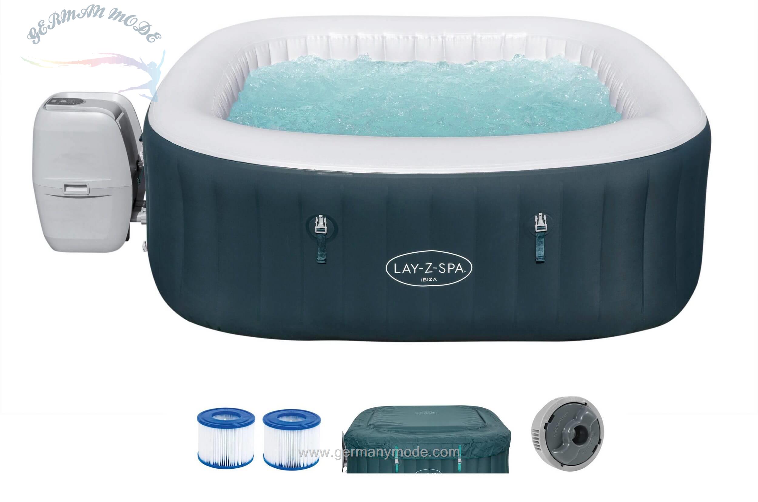 جکوزی بادی ۶ نفره بست وی Bestway Lay-Z Airjets Ibiza 180/180cm