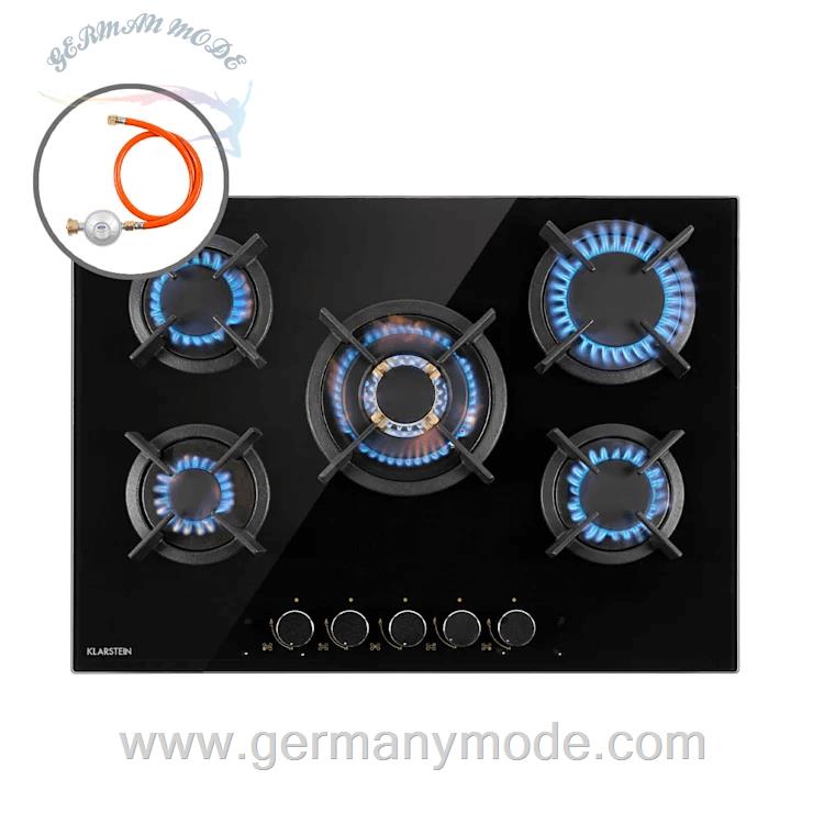 اجاق گاز 5 شعله توکار کلارشتاین آلمان Klarstein Goldflame 5 Gaskochfeld