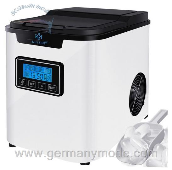 یخ ساز رومیزی کسر Kesser Eiswürfelbereiter Edelstahl 150W Ice Maker 12 kg 24 h 14812 weiß