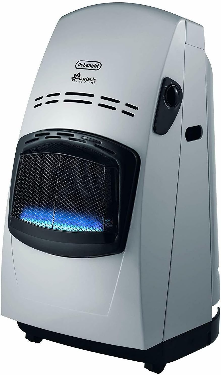 بخاری گازی دلونگی ایتالیا DeLonghi VBF Blueflame (برای اتاق تا حداکثر 125 متر مربع) خاکستری، مشکی