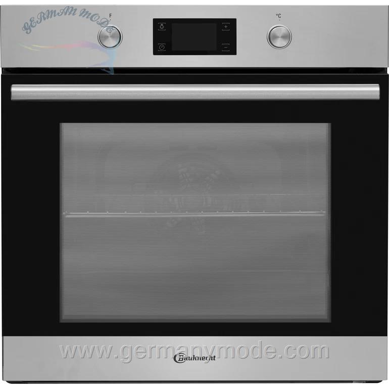 فر توکار باکنشت آلمان BAUKNECHT ELEKTRISCHER EINBAUBACKOFEN: FARBE EDELSTAHL, PYROLYSE - BAR2 KP8V2 IN
