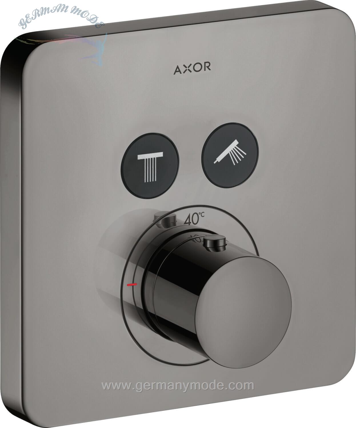 شیر حمام توکار هانس گروهه آلمان Hansgrohe Axor Shower softsquare 36707 Polished Black Chrome 36707330