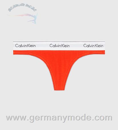 شورت استرینگ زنانه کلوین کلین آمریکا Calvin Klein String Modern Cotton Spicy Orange 0000F3786E1TD