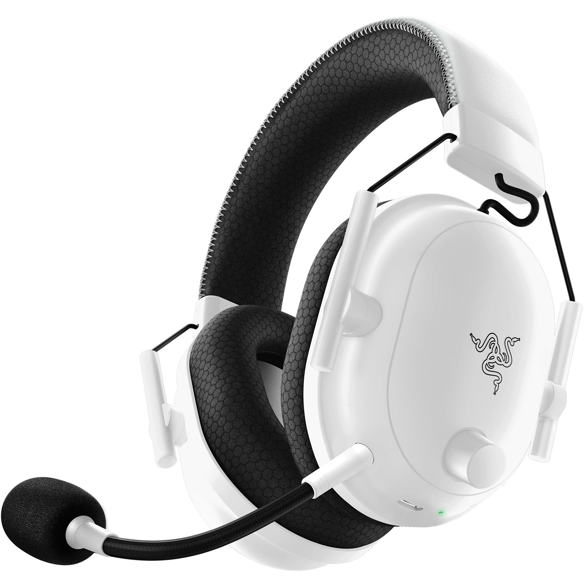 خرید از آمازون - Razer BlackShark V2 Pro (2023) - هدست ورزشی بی‌سیم ممتاز (میکروفون فوق پهن باند HyperClear، درایور 50 میلی‌متری TriForce Titanium، فناوری بی‌سیم HyperSpeed، باتری تا 70 ساعت) سفید