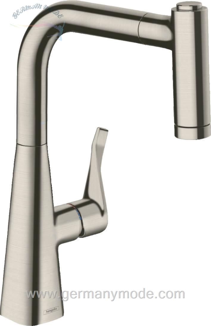 شیر مخلوط ظرفشویی شلنگ دار هانس گروهه آلمان Hansgrohe Metris 220 mit Ausziehbrause