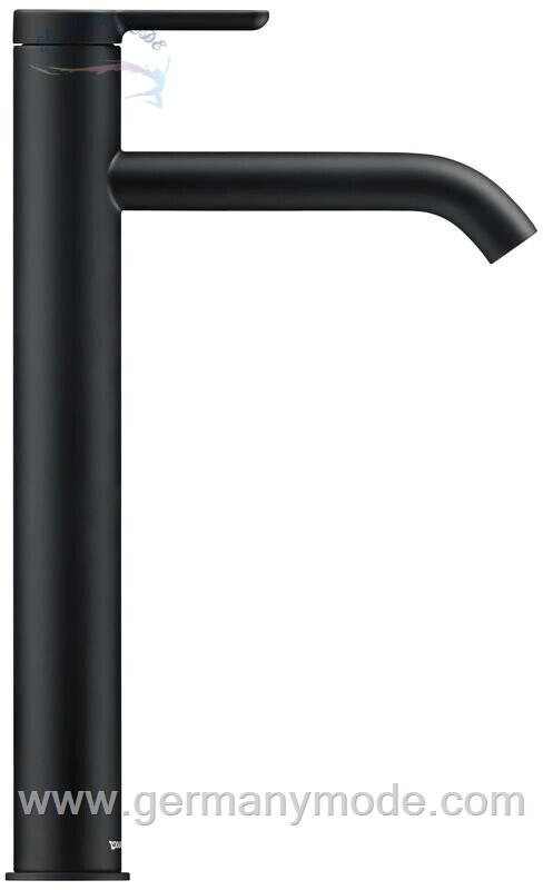 شیر مخلوط روشویی پایه بلند دوراویت Duravit C1 XL 166mm 110400020 ohne Ablaufgarnitur schwarz matt C11040002046