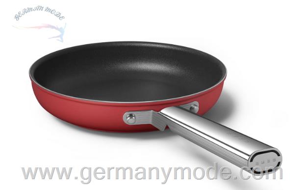 ماهیتابه 24 سانت اسمگ ایتالیا Smeg CKFF2401 Bratpfanne 24 cm im 50er Jahre Design CKFF2401RDM