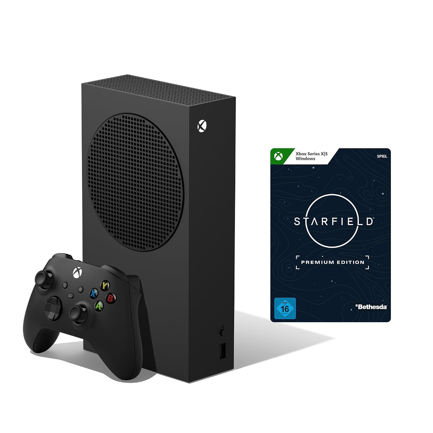 کنسول بازی ایکس باکس مایکروسافت Xbox Series S 1TB Carbon Black + Starfield Premium Edition| Xbox Windows 10/11 - دانلود کد