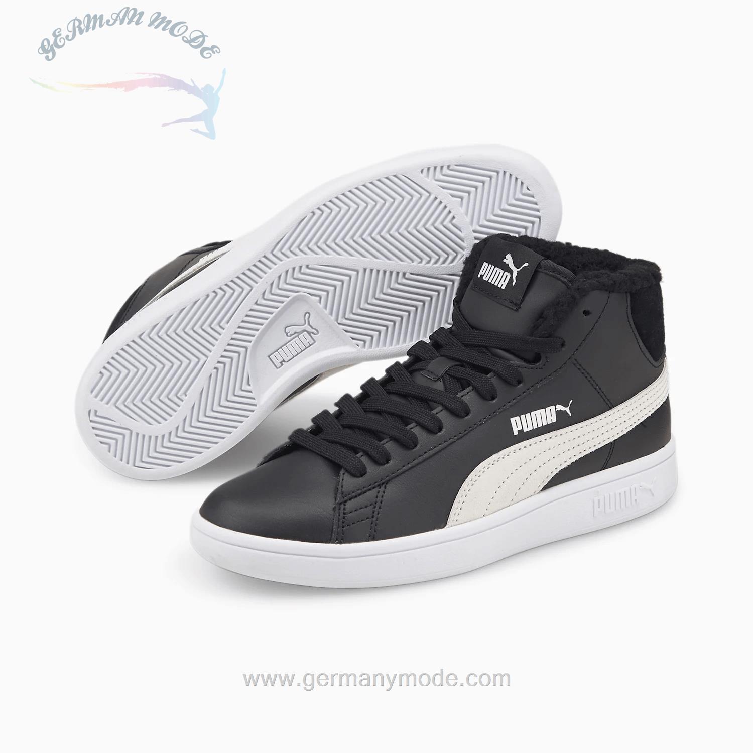 کتانی پسرانه پوما آلمان PUMA Smash V2 Mid Fur Jugend Sneaker -366895_02