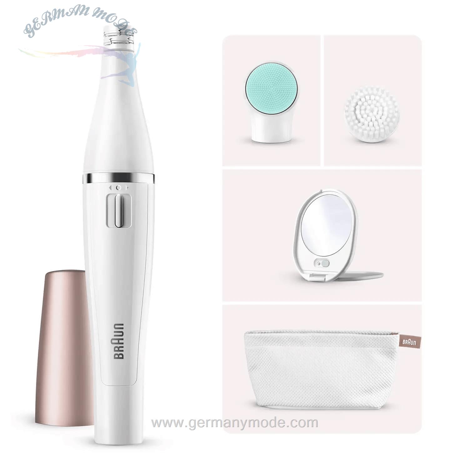 اپیلاتور و برس پاکسازی صورت براون آلمان FaceSpa 851V 3-in-1 Gesichtsepilierer