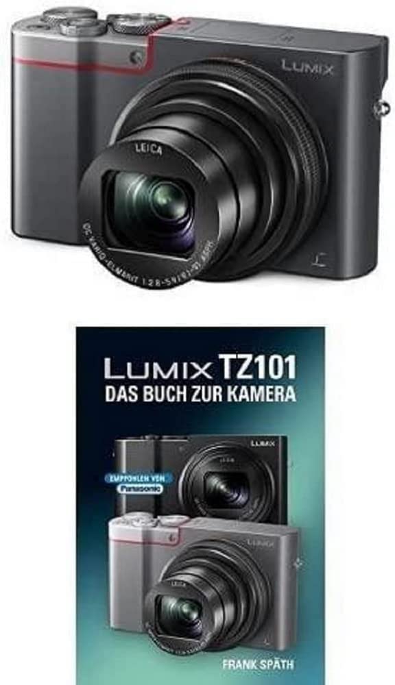 خرید از آمازون - Panasonic LUMIX DMC-TZ101EGS Travelzoom Kamera (LUMIX TZ101 Handbuch, silber) Silber inkl. LUMIX Handbuch
