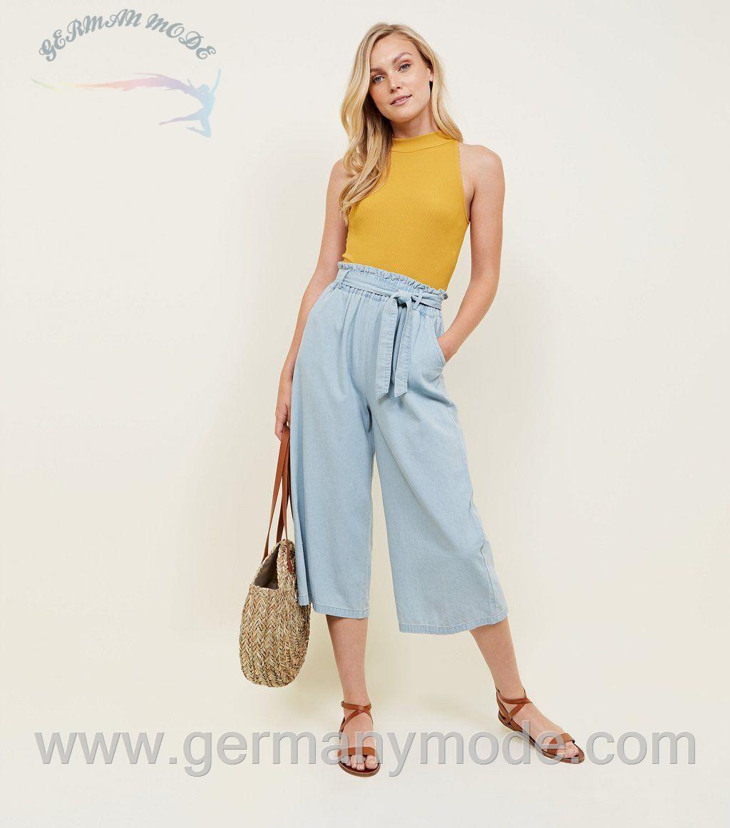 شلوار جین زنانه نیولوک (انگلستان) Blauer Hosenrock aus leicht