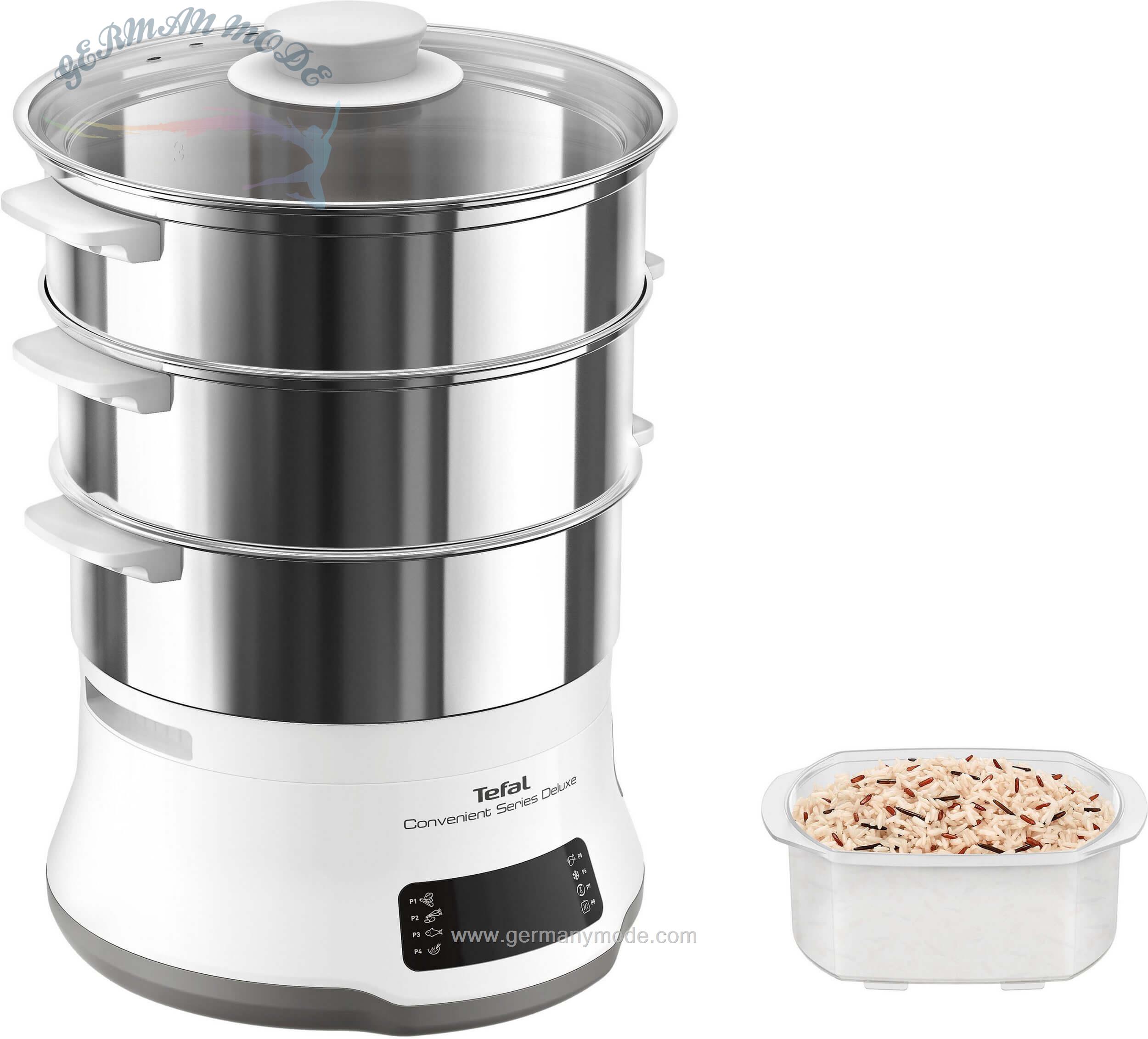 بخار پز تفال فرانسه Tefal Dampfgarer VC502D Convenient Series Deluxe, 900 Watt
