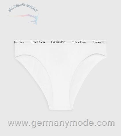 شورت بیکینی ساق بلند زنانه کلوین کلین آمریکا Calvin Klein High Leg Bikini Slips Carousel White 000QD5088E100
