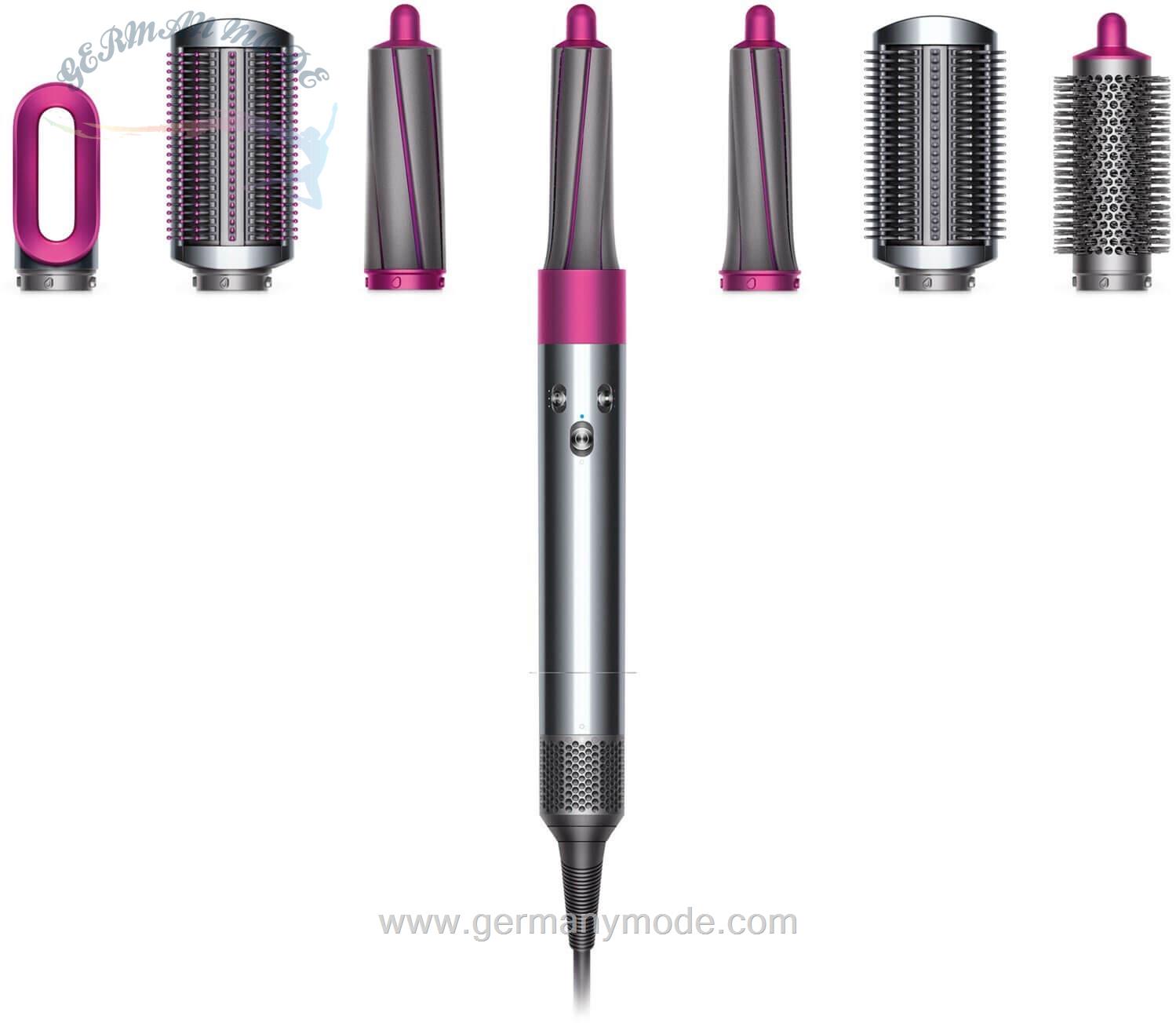 سشوار برس دار چرخشی چند منظوره دایسون انگلستان Dyson Airwrap Complete anthrazit/fuchsia
