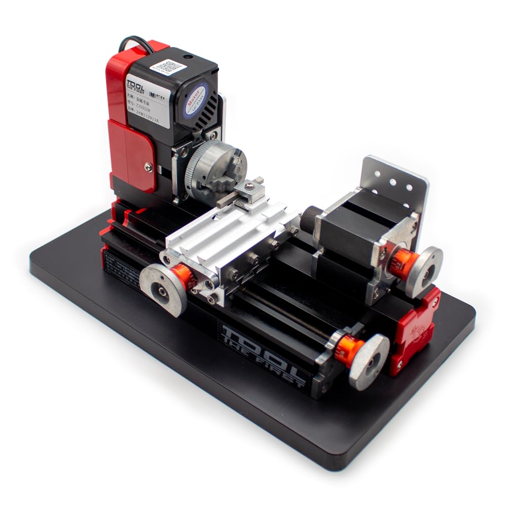 خرید از آمازون - تراش مینیاتوری فلزی چند منظوره Jieotwice Mini Lathe: چوب، پلاستیک، فلزات نرم 20000 دور در دقیقه