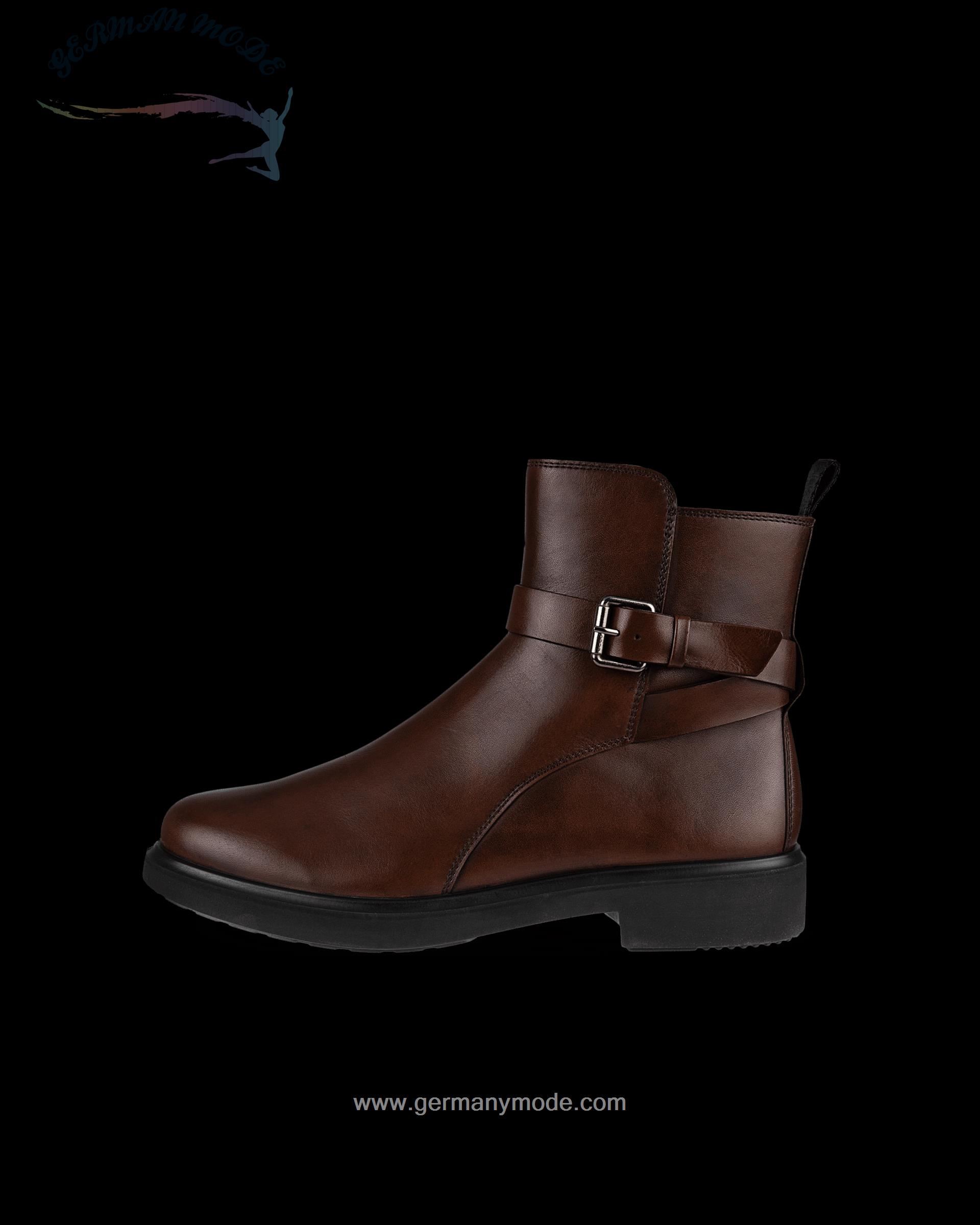 نیم بوت زنانه اکو دانمارک ECCO METROPOLE AMSTERDAM Damen Wasserdichter Lederstiefel Braun