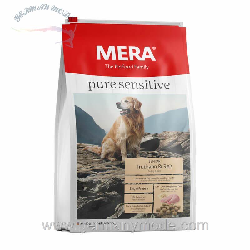 غذا خشک سگ میرا آلمان Mera Pure Sensitive Senior Truthahn