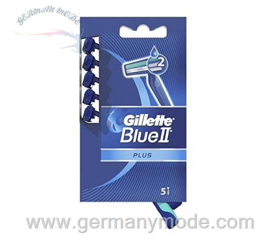خود تراش یکبار مصرف ژیلت آمریکا Gillette Blue II Plus (5 Stk.)