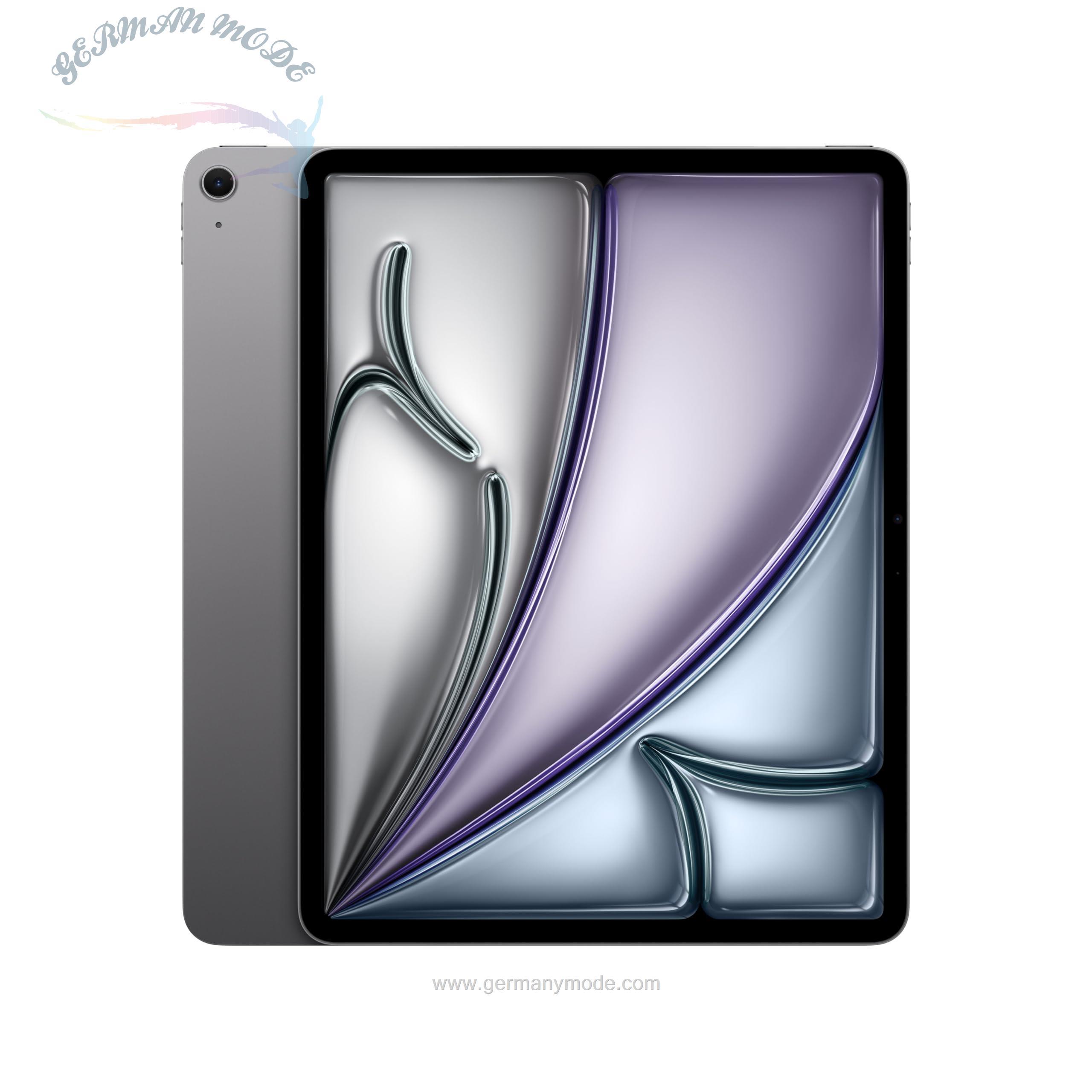 تبلت آیپد اپل اورجینال 13 اینچی iPad Air (M2): صفحه نمایش مایع شبکیه چشم، 128 گیگابایت، دوربین جلوی افقی 12 مگاپیکسلی/دوربین عقب 12 مگاپیکسلی، Wi-Fi 6E، Touch ID، باتری تمام روز - Space Grey Space Grey 128GB Wi-Fi