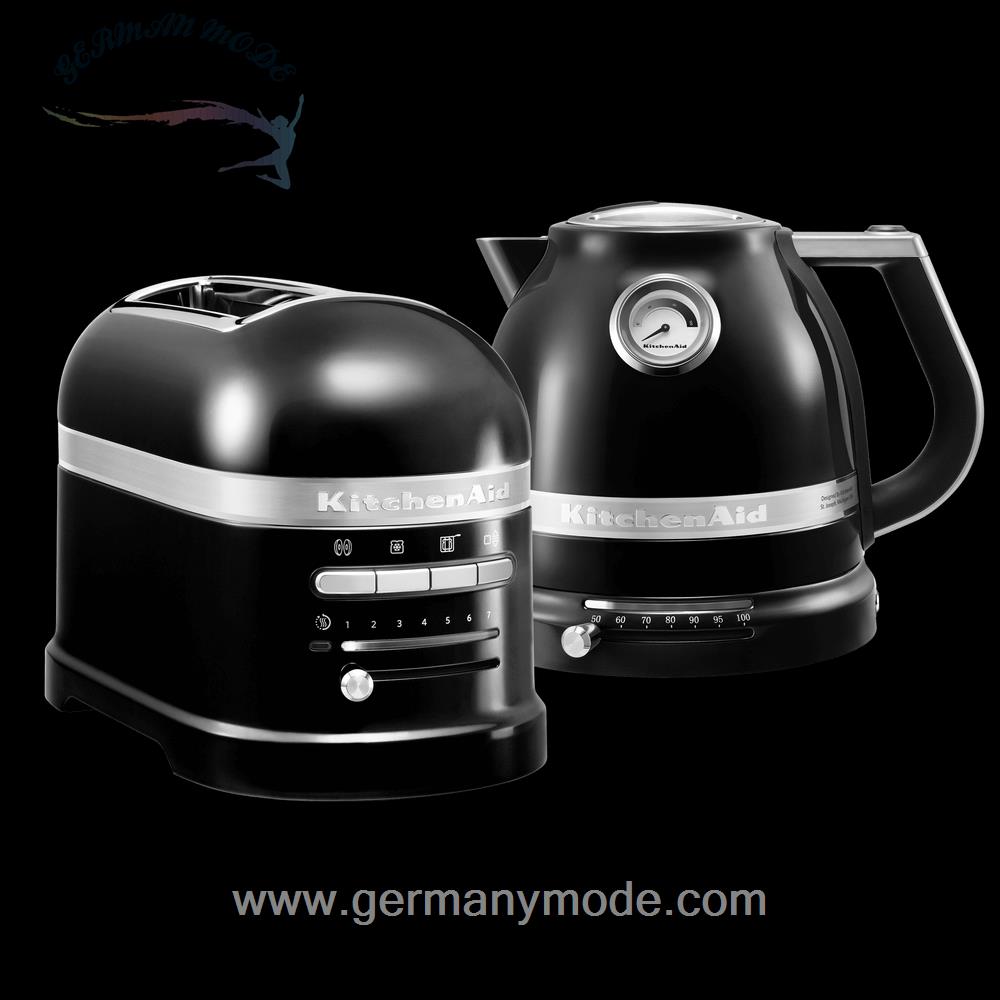 ست کتری برقی و توستر اتومات کیچن اید آمریکا KitchenAid ARTISAN FRÜHSTÜCKSSET-TOASTER FÜR 2 SCHEIBEN/Onyx Schwarz