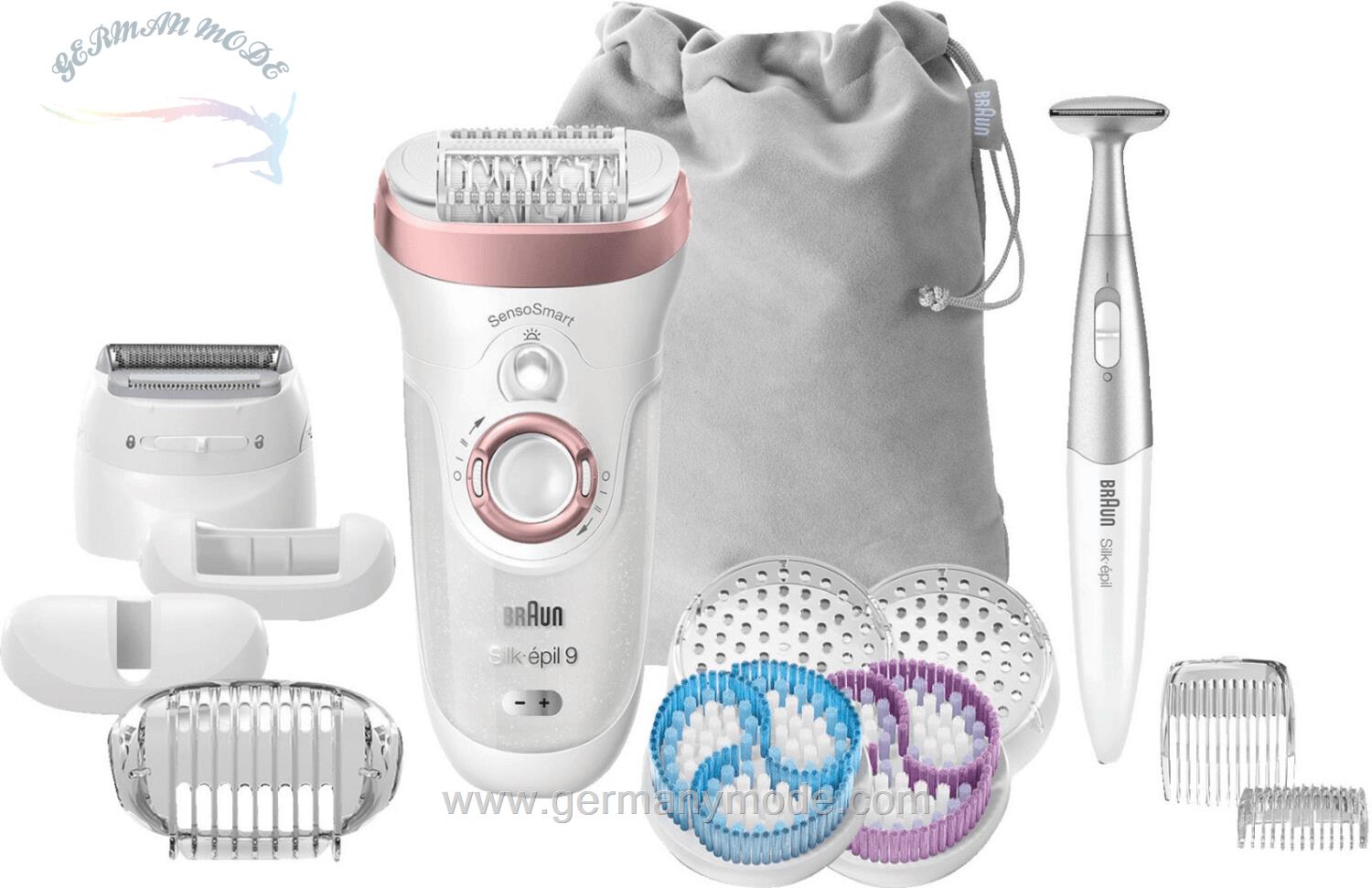 اپیلاتور مرطوب خشک برس لایه بردار براون آلمان Braun Silk épil 9 9 980 SkinSpa SensoSmart