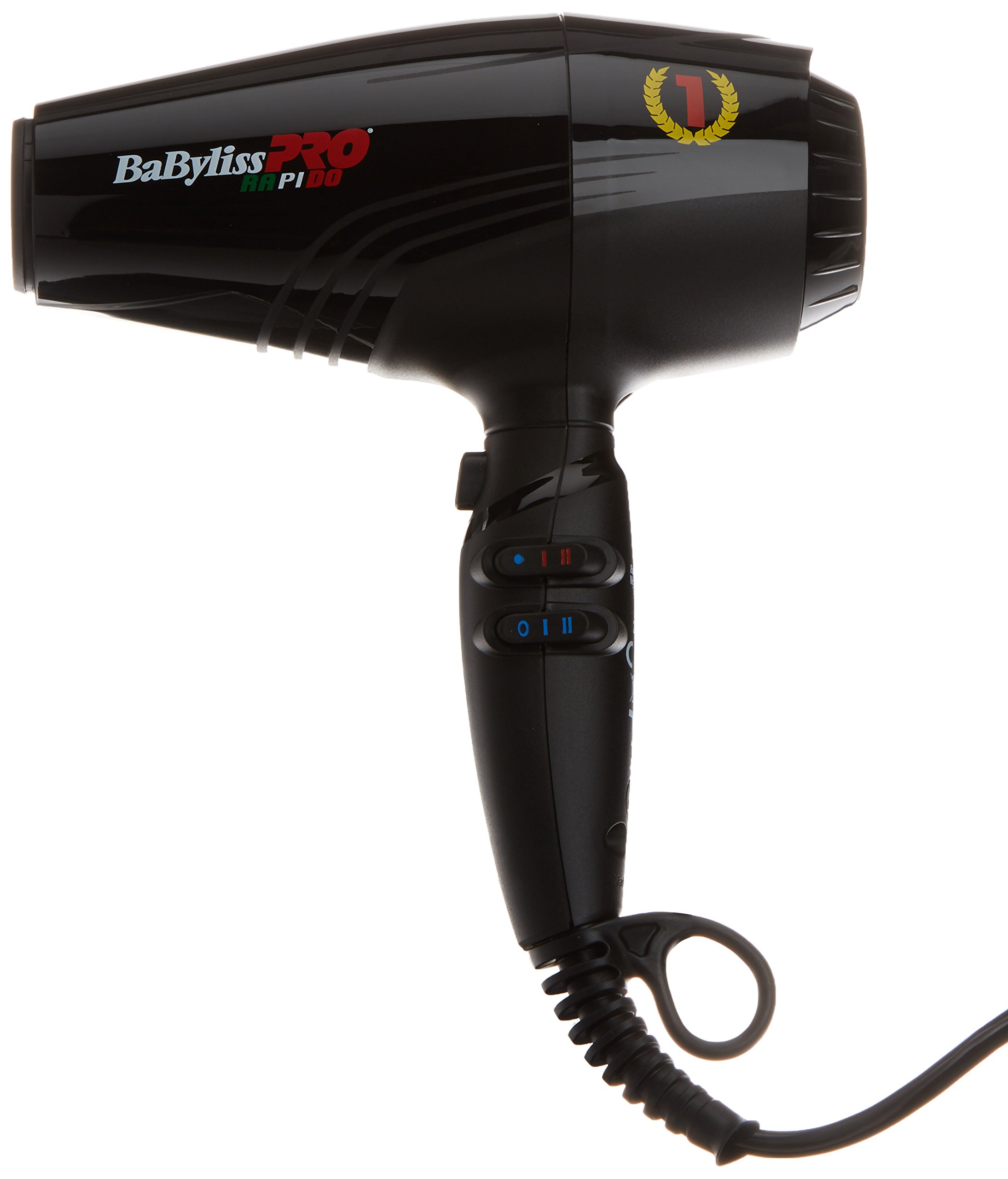 سشوار بابیلیس فرانسه Babyliss Pro BAB7000IE Rapido Ultra Light با ژنراتور یون مشکی