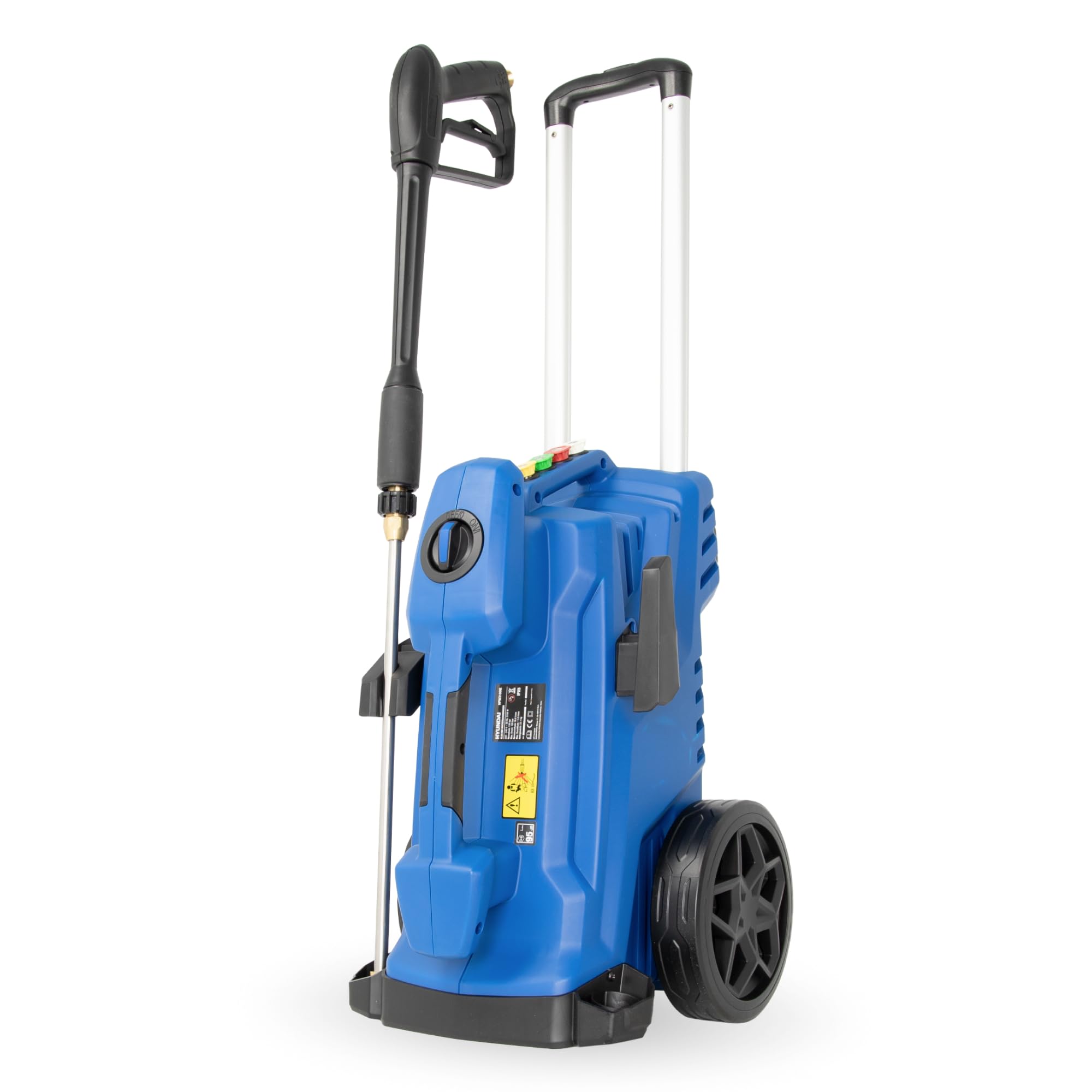 کارواش شوینده فشار قوی HYUNDAI HPW3100IE، حداکثر 190 بار - 660 لیتر در ساعت، 3100 وات، موتور القایی، شیلنگ 10 متری ضد پیچش، 4 اتصال نازل، نازل چرخشی توربو.