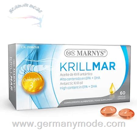 کپسول مکمل غذایی روغن کریل حاوی امگا 3 بهبود دهنده قلب مارنیس اسپانیا MARNYS Krillmar MN476