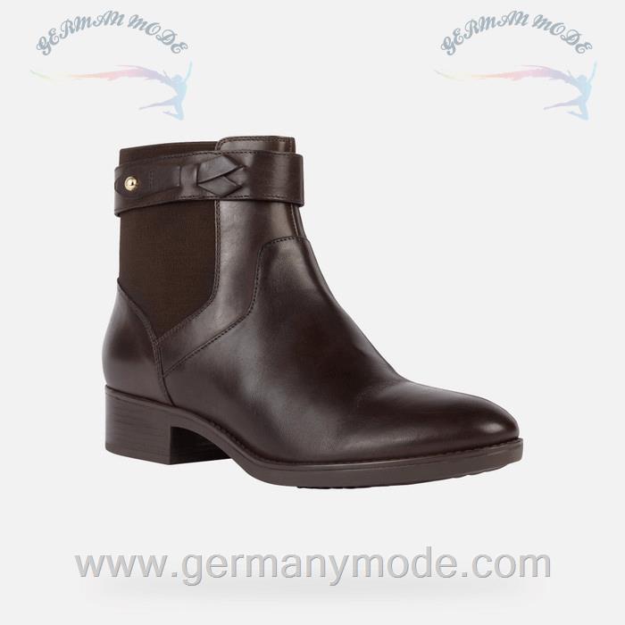 نیم بوت زنانه جی اوکس ایتالیا GEOX NIEDRIGE STIEFELETTEN Felicity Dame Testa Di Moro