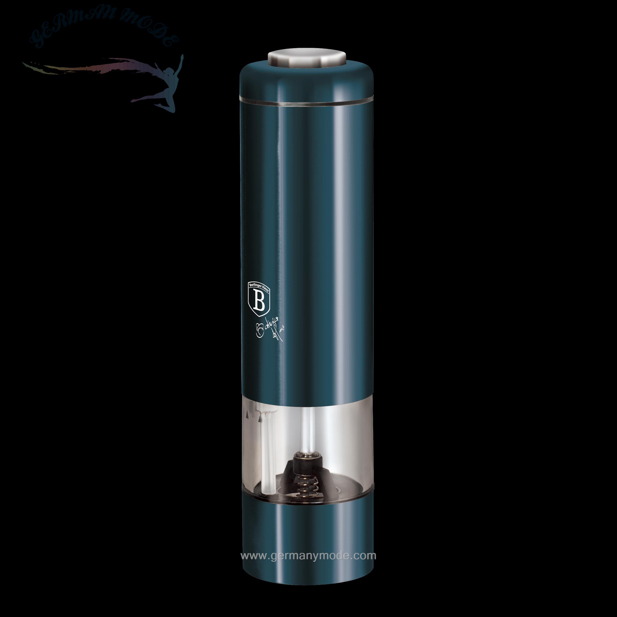 آسیاب نمک و فلفل برقی برلینگر هاوس مجارستان Berlinger Haus Electric Pepper or Salt Mill BH/1977 Aquamarine Collection