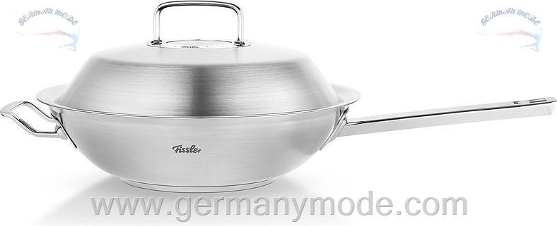 ووک درب دار 30 سانتی فیسلر آلمان Fissler Original-Profi Collection Wok mit Metalldeckel 30cm