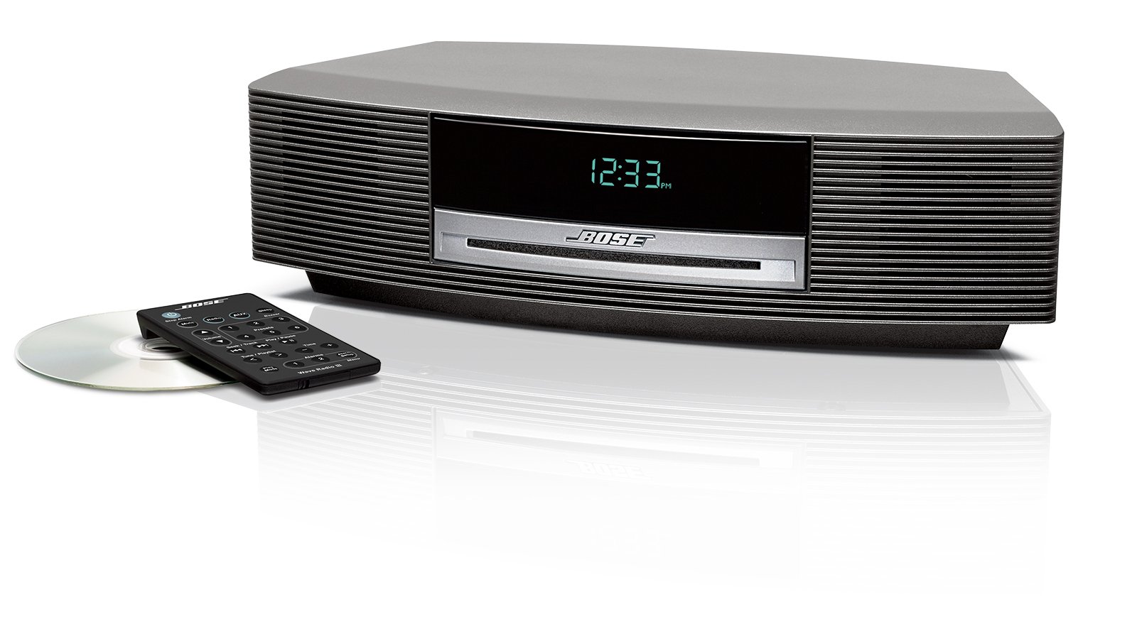 سیستم صوتی Bose Wave - رادیو ساعت CD/MP3 - نقره‌ای تیتانیومی