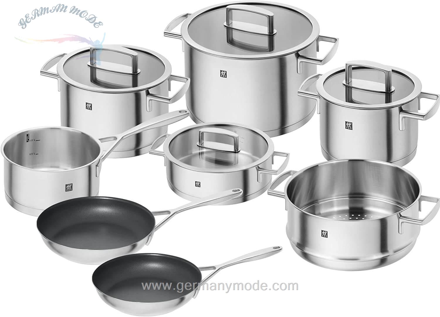 سرویس قابلمه 8 پارچه زولینگ آلمان ZWILLING VITALITY KOCHGESCHIRRSET 8-TLG, EDELSTAHL 66460-010-0