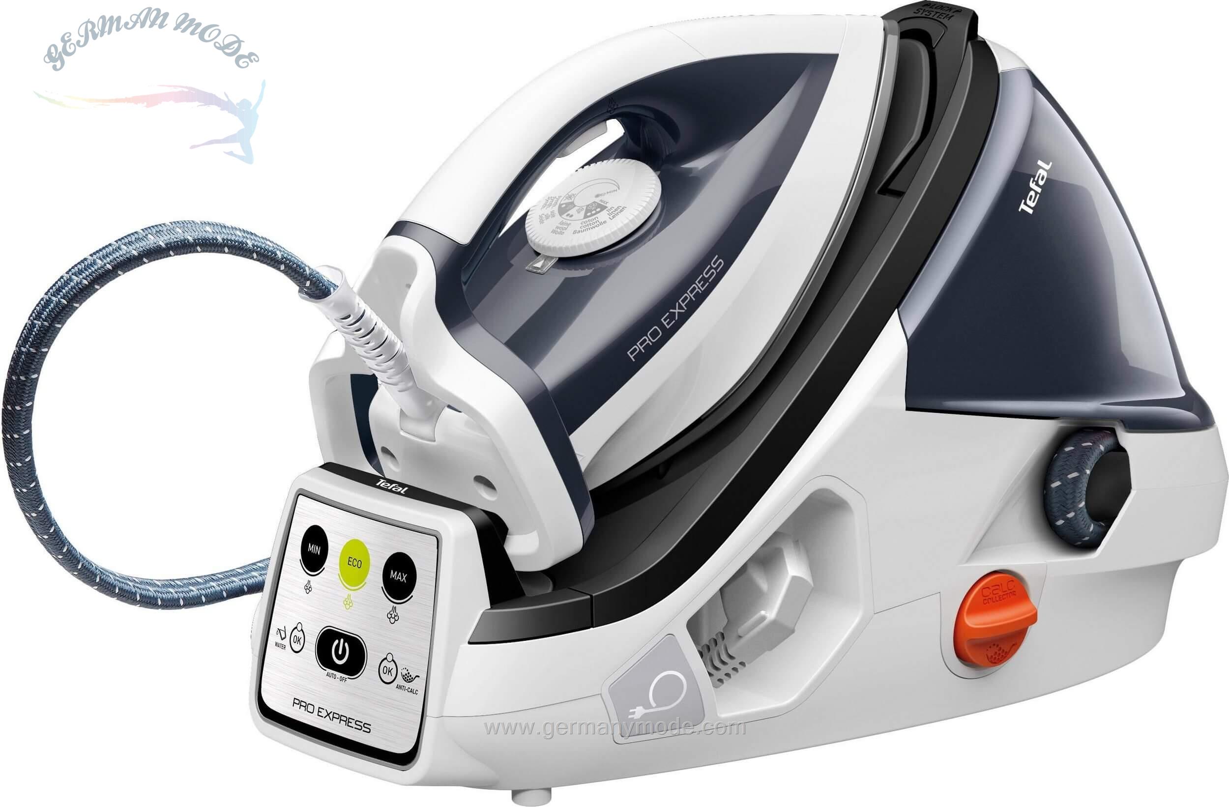 اتو بخار مخزن دار تفال فرانسه Tefal Dampfbügelstation GV8711 Pro Express- 1600 ml Wassertank
