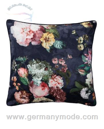 کوسن اسنزا هلند ESSENZA Fleur Nightblue Dekokissen 50 x 50 cm