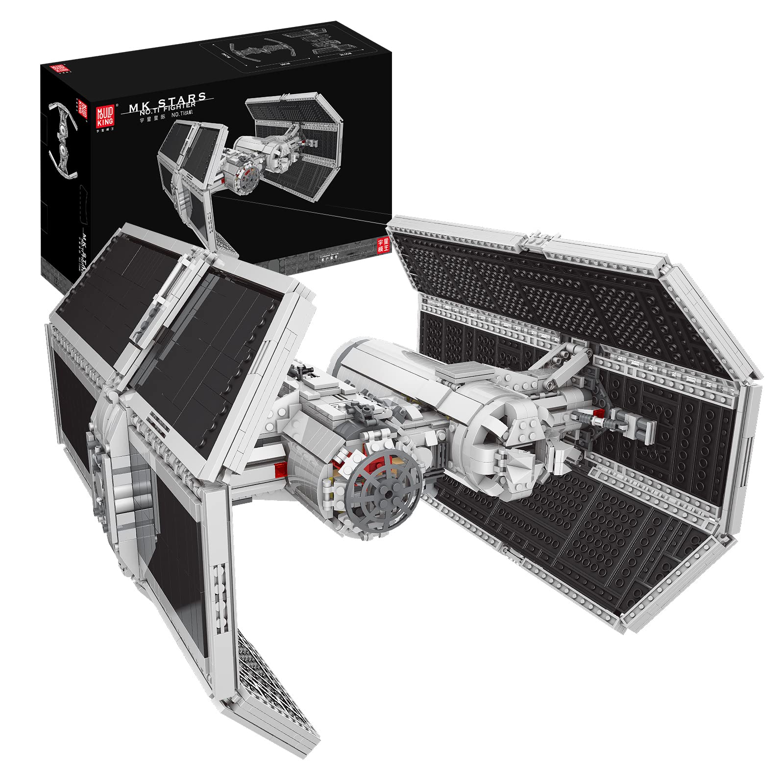 خرید از آمازون - Mold King 21048 Technology UCS First Order Special Forces Tie Fighter مدل 3616 Parts MOC for Titan Bomber Clamp Building Blocks فناوری مجموعه ساختمانی سازگار با Star Destroyer