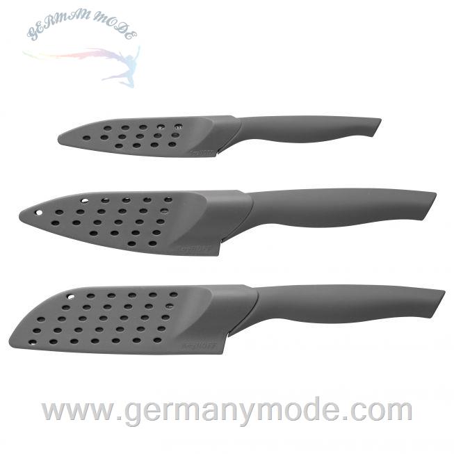 ست چاقو روکش دار آشپزخانه 3 پارچه برگهف بلژیک Berghoff 3-tlg. Messerset Beschichtet - Essentials