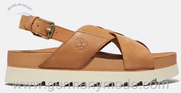 صندل زنانه تیمبرلند آمریکا TIMBERLAND SANTA MONICA SUNRISE WOMEN S SANDAL WITH HEEL STRAP IN TAN