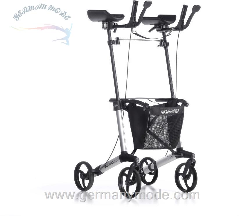 واکر ویلچر رولاتور تاشو سانرایز Sunrise Medical Gemino 30 M WALKER silbergrau