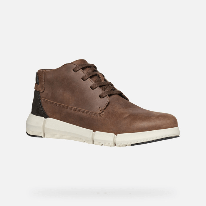 نیم بوت مردانه جی اوکس ایتالیا GEOX SCHNÜRSTIEFELETTEN Adacter H Herr Dunkelbraun