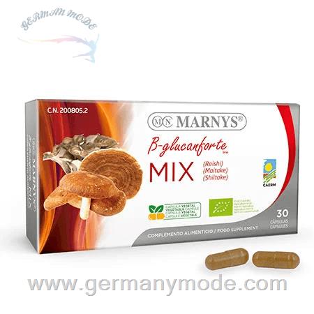 مکمل میکس عصاره قارچ شیتاکه گانودرما میتاکه مارنیس اسپانیا MARNYS Mushroom MIX B glucanforte Line MN463