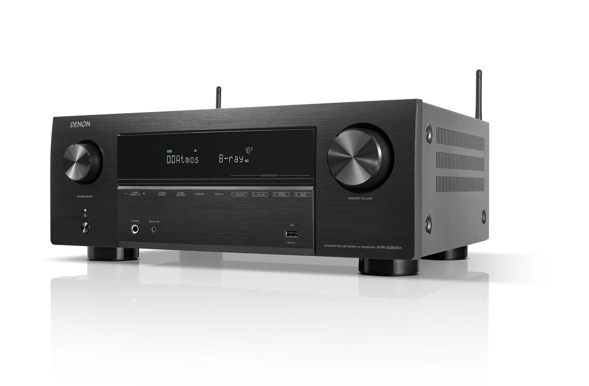 خرید از آمازون - Denon AVR-X2800H (مشکی) Dolby Atmos و گیرنده AV DTS:X
