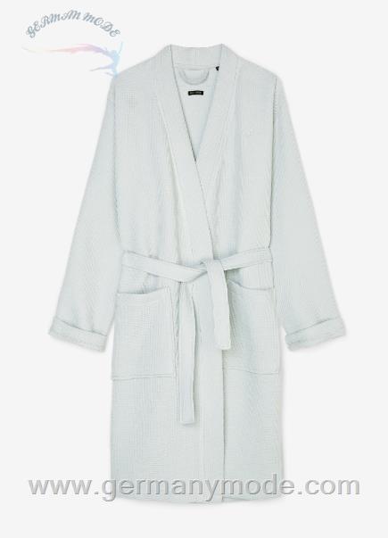 حوله حمام تن پوش زنانه و مردانه مارک او پلو آلمان MARC O POLO LIVING BADEMANTEL MIT LÄSSIGER WAFFEL-STRUKTUR Sea Green