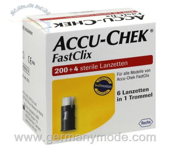 سوزن لانست تست قند خون اکیو چک آلمان Accu-Chek Fastclix Lanzetten (204 Stk.)